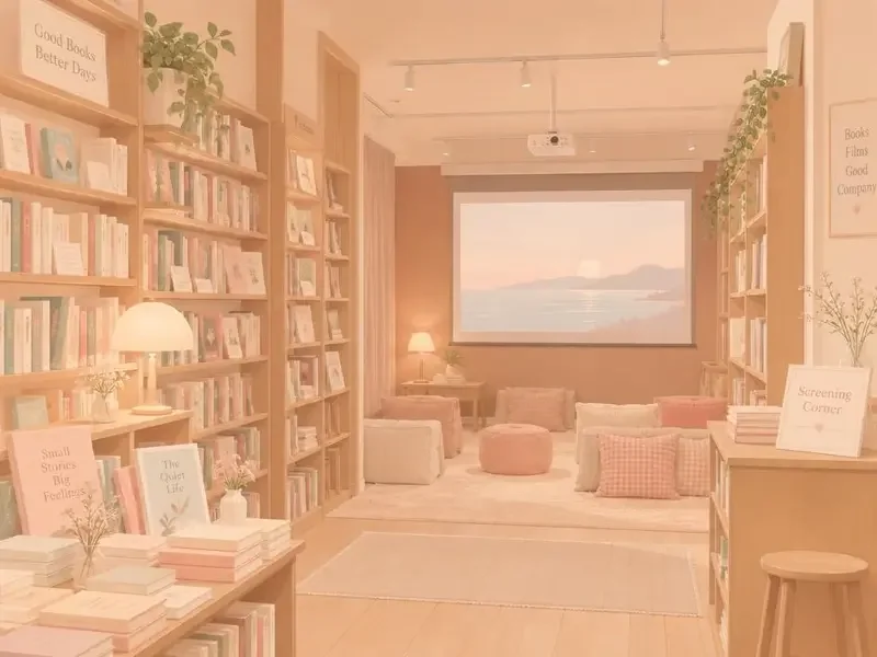 南京半山书屋 放映角本地放映会场地插画